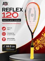 Ракетка для сквоша Harrow Reflex 120 Squash Racquet, Хохлома Black/Red/Orange