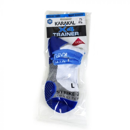 Спортивные носки Karakal X4 Tech Ankle бело/синие KC529